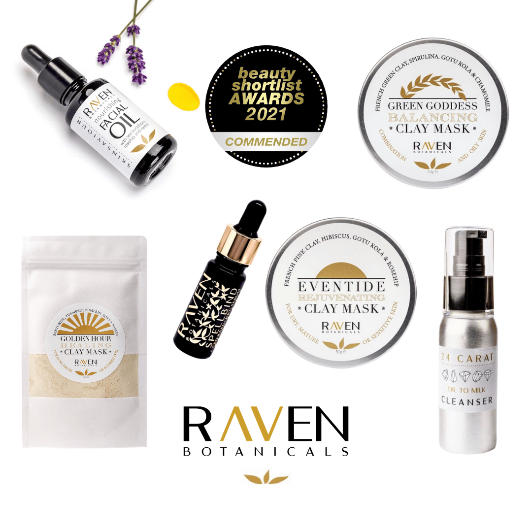 Raven Botanicals wins SIX commendations in the Beauty Shortlist Awards! - Raven Botanicals