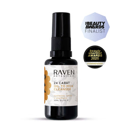 24 Carat Oil-to-Milk Facial Cleanser - Raven Botanicals
