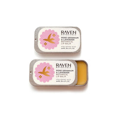 Botanical Lip Balm - Rose Geranium & Lavender - Raven Botanicals