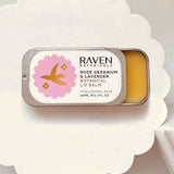 Botanical Lip Balm - Rose Geranium & Lavender - Raven Botanicals