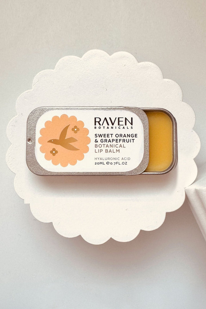 Botanical Lip Balm - Sweet Orange & Grapefruit - Raven Botanicals