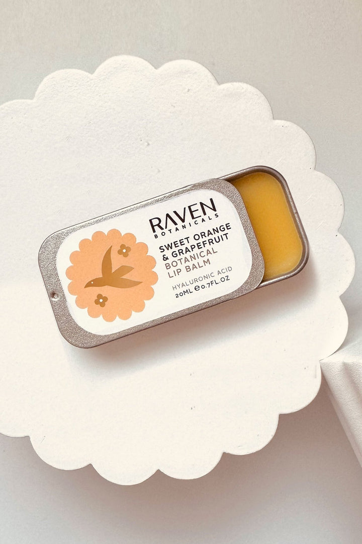 Botanical Lip Balm - Sweet Orange & Grapefruit - Raven Botanicals