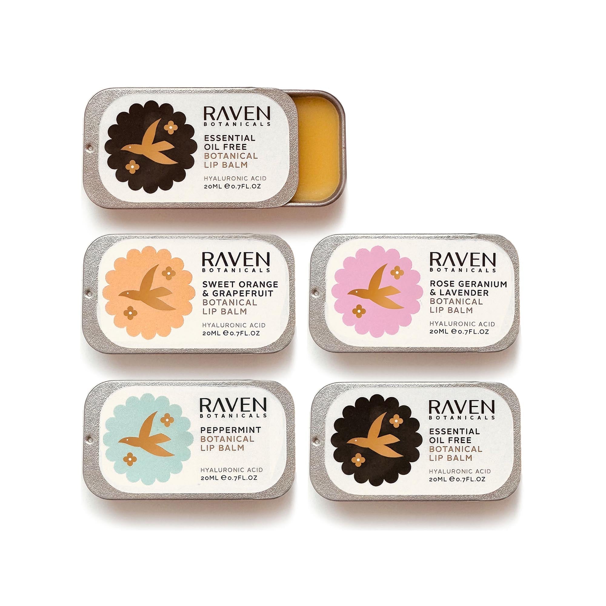 Botanical Lip Balms Set - Raven Botanicals