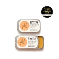 Natural Lip Balm | Sweet Orange & Grapefruit - Raven Botanicals