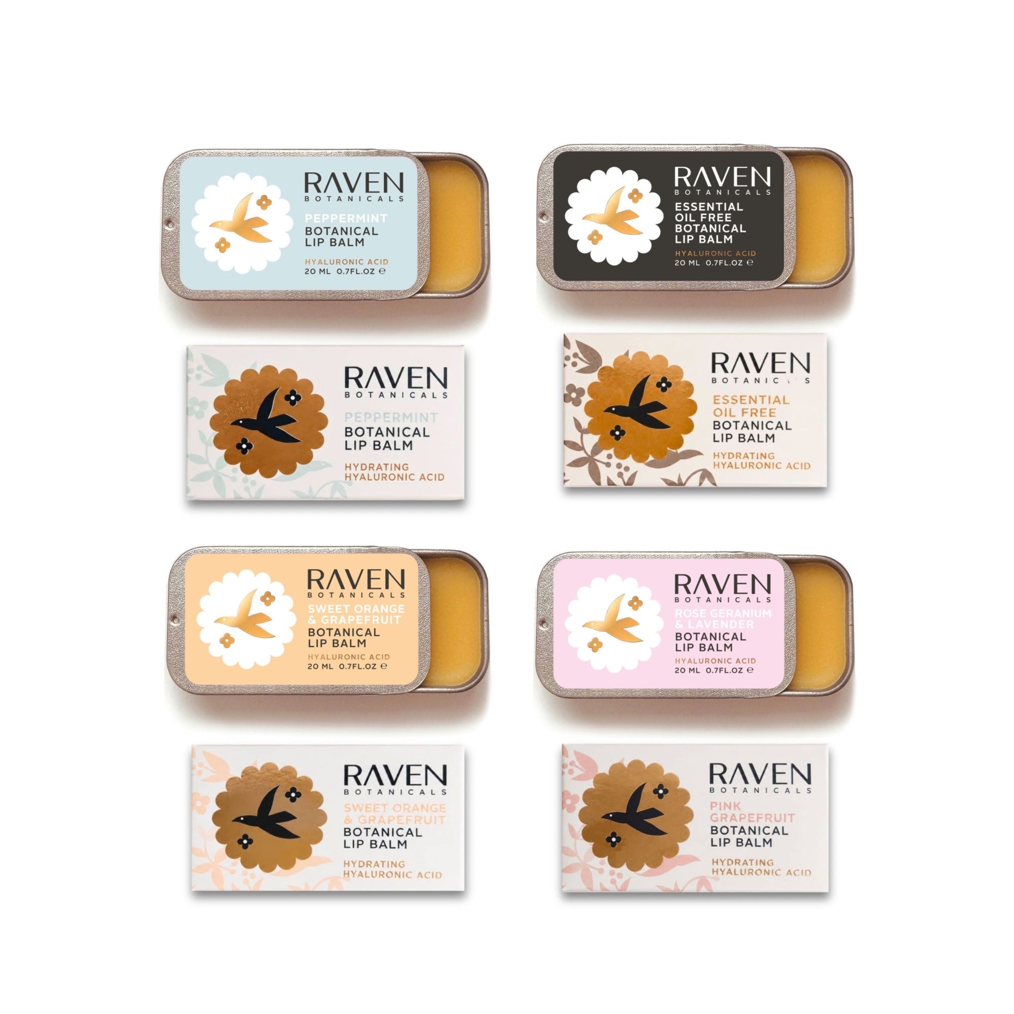Natural Lip Balms Set - Raven Botanicals